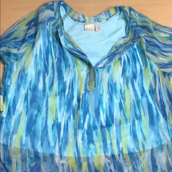 Like new Chico’s sheer blouse with Free Tank! - Picture 7 of 7